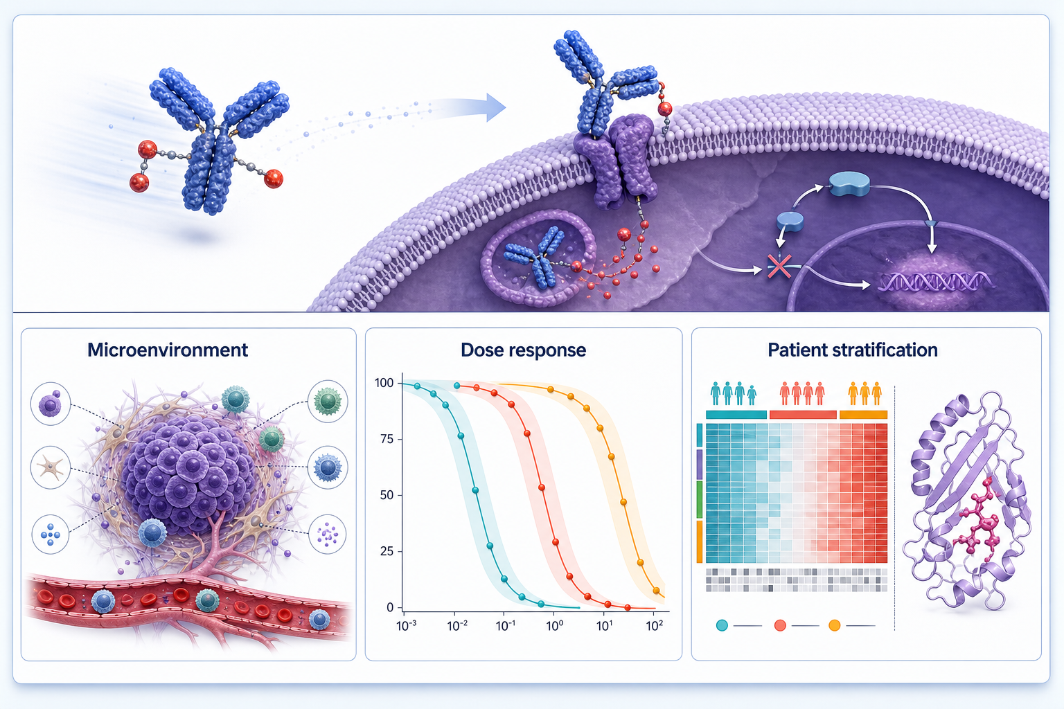 Example research poster layout with a scientific illustration